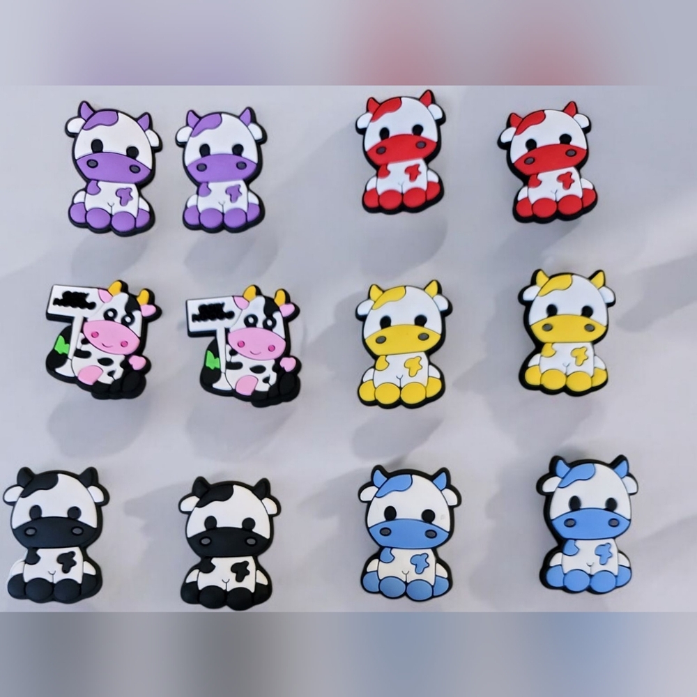 Cow Croc Charms